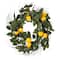 24" Green & Yellow Salal Leaf Lemon Wreath